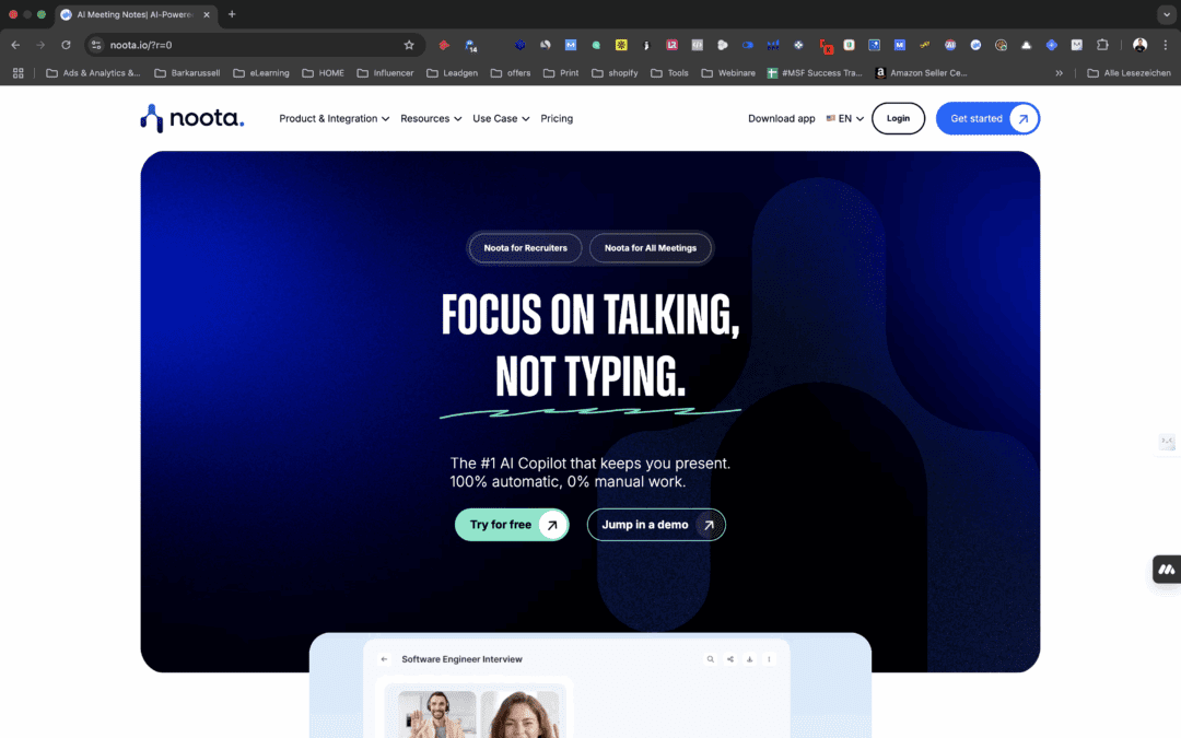 Unlock Productive Meetings: The Power of Noota AI for Effortless Note Capture